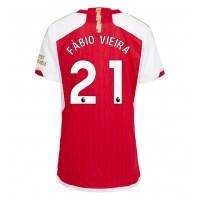 Camiseta Arsenal Fabio Vieira #21 Primera Equipación Replica 2023-24 para mujer mangas cortas